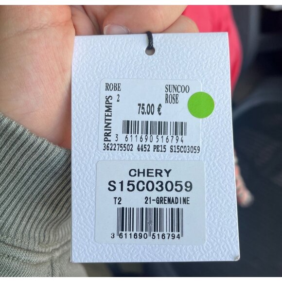 Suncoo Halter Neck Maxi Dress M Boho Lagenlook Long Beach Resort Crinkle Cotton - Picture 7 of 10